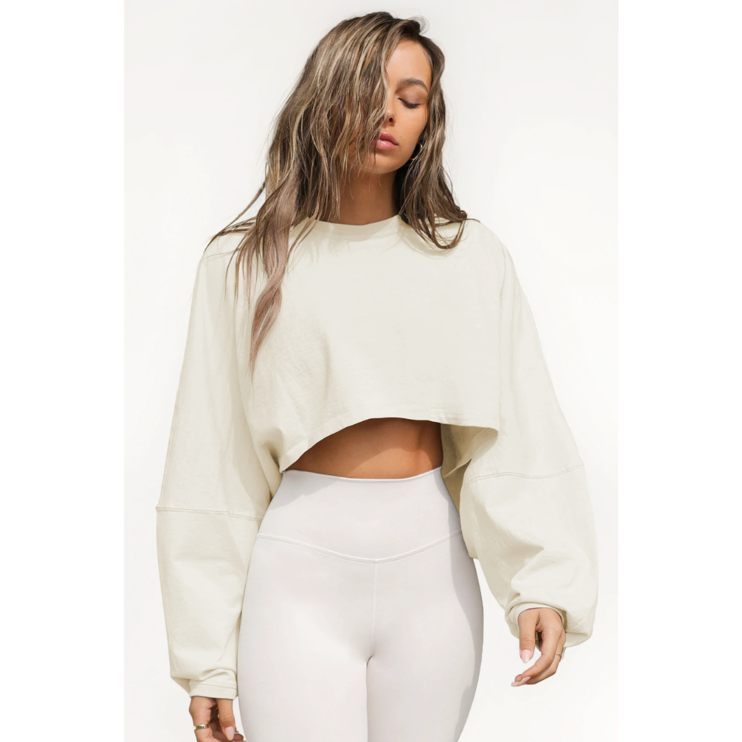SKYE™ - Casual Cropped Pullover Sweatshirt