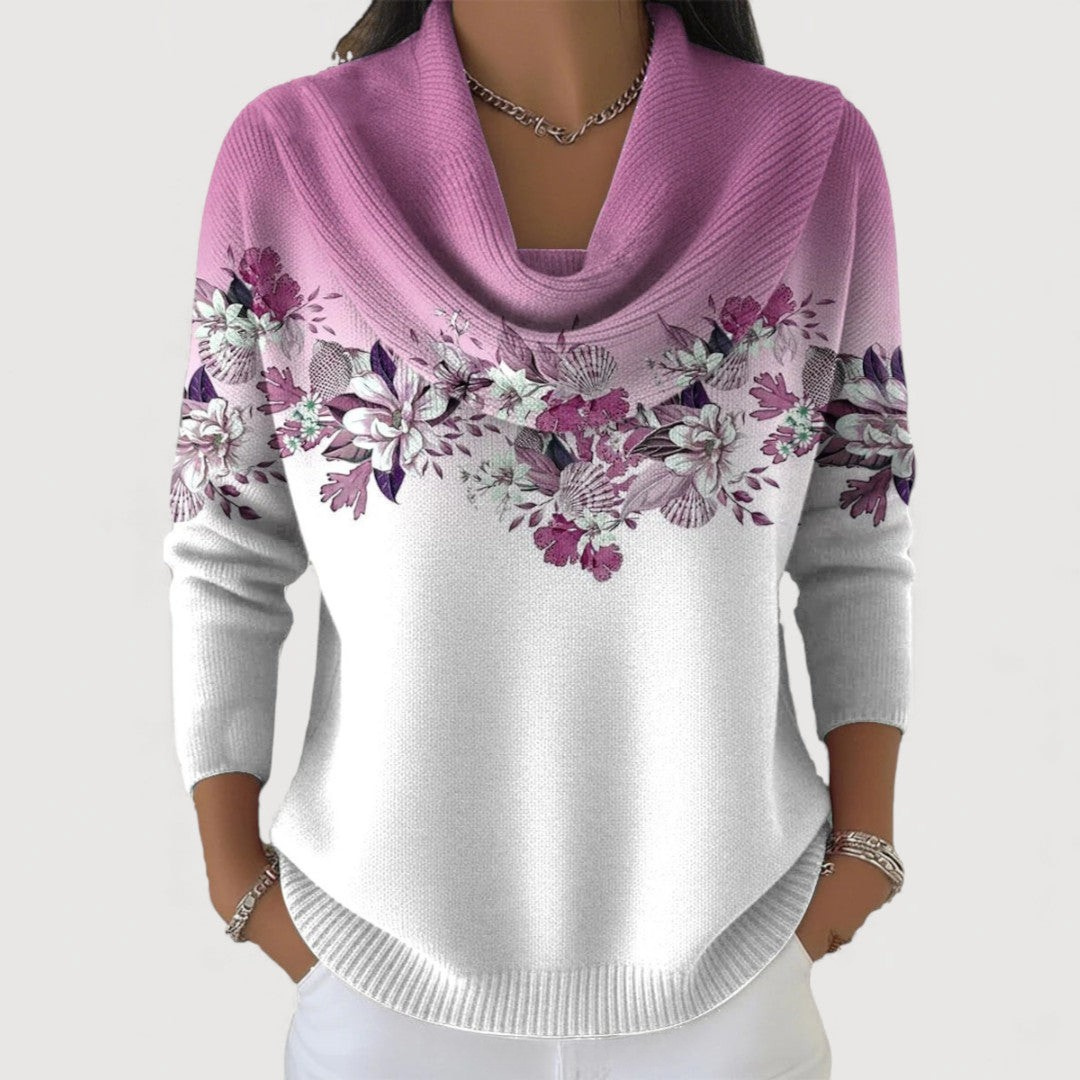 Alora | Floral Jumper with Soft Neckline
